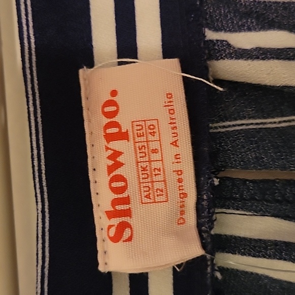 Show po striped open front flowy pants - Picture 6 of 11